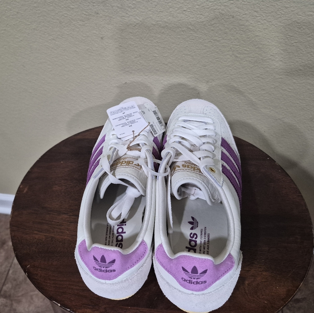 Adidas Japan Women's White and Purple Sneakers Size 10 - Picture 6 of 7